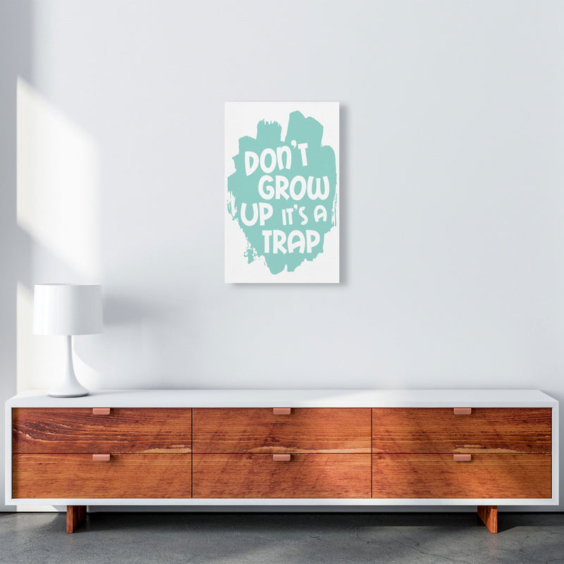 Don&#39;t Grow Up It&#39;s A Trap Mint Framed Typography Wall Art Print