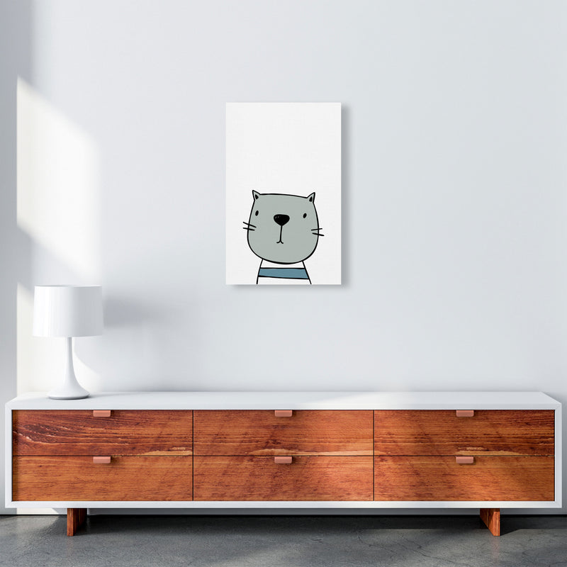 Cat Modern Print Animal Art Print A3 Canvas