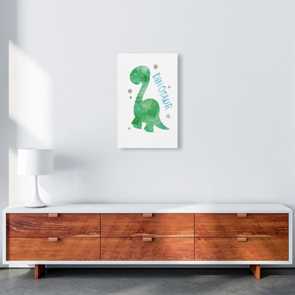 Dinosaur Watercolour Modern Print A3 Canvas