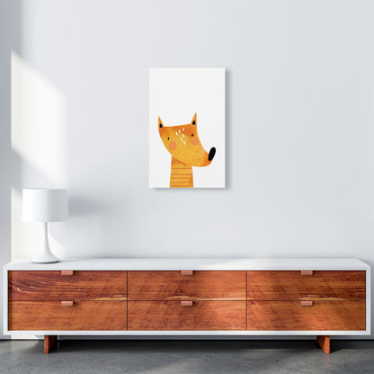 Scandi Fox Watercolour Framed Nursey Wall Art Print A3 Canvas