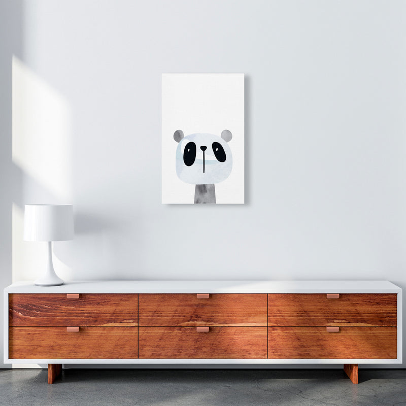 Scandi Panda Watercolour Framed Nursey Wall Art Print A3 Canvas
