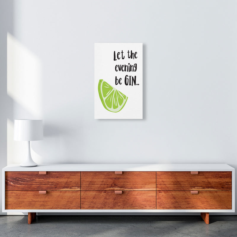 Let The Evening BeGIN Modern Print, Framed Kitchen Wall Art A3 Canvas