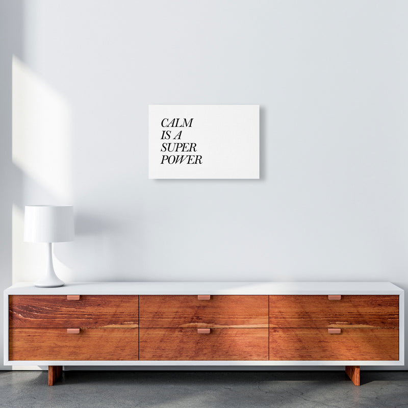 Calm Is A Superpower Framed Typography Wall Art Print A3 Canvas