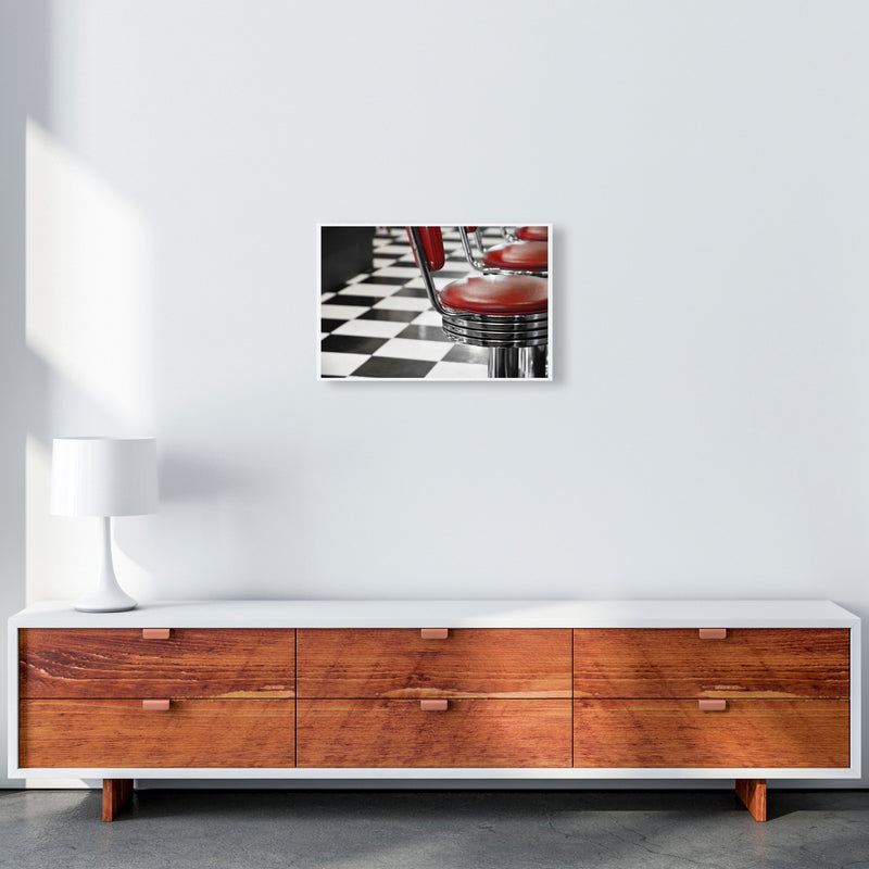 Vintage American Diner Modern Print A3 Canvas