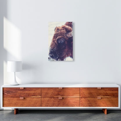 Bull Modern Print Animal Art Print A3 Canvas