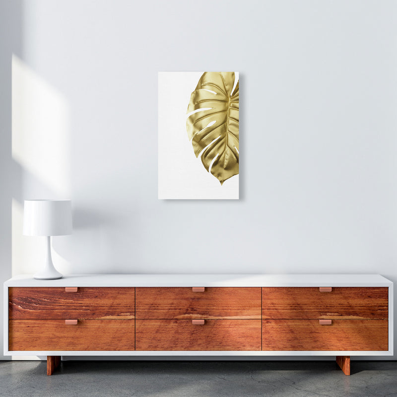 Gold Monstera Modern Print, Framed Botanical & Nature Art Print A3 Canvas