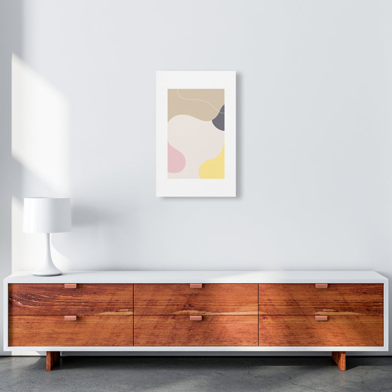 Mila Pink Abstract N24  Art Print by Pixy Paper A3 Canvas