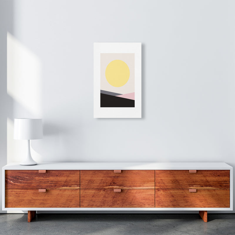 Mila Pink Big Sun N7  Art Print by Pixy Paper A3 Canvas