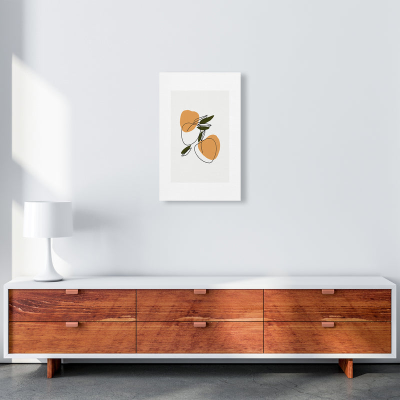 Mica Apricots N3  Art Print by Pixy Paper A3 Canvas