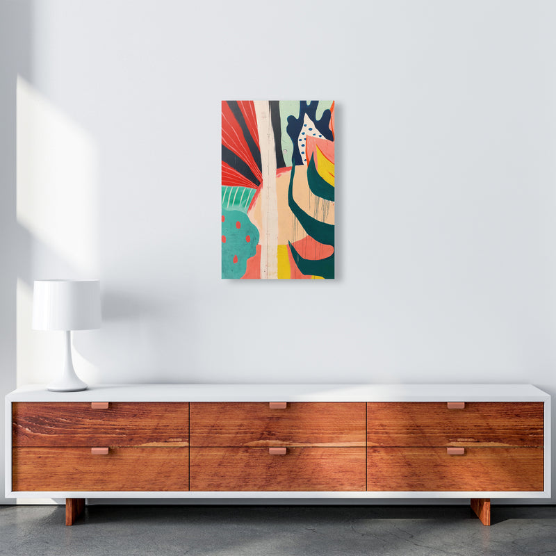 Painted Abstract Shapes  Art Print by Pixy Paper A3 Canvas