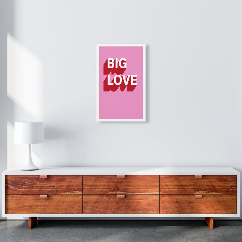 Big Love Shadow  Art Print by Pixy Paper A3 Canvas