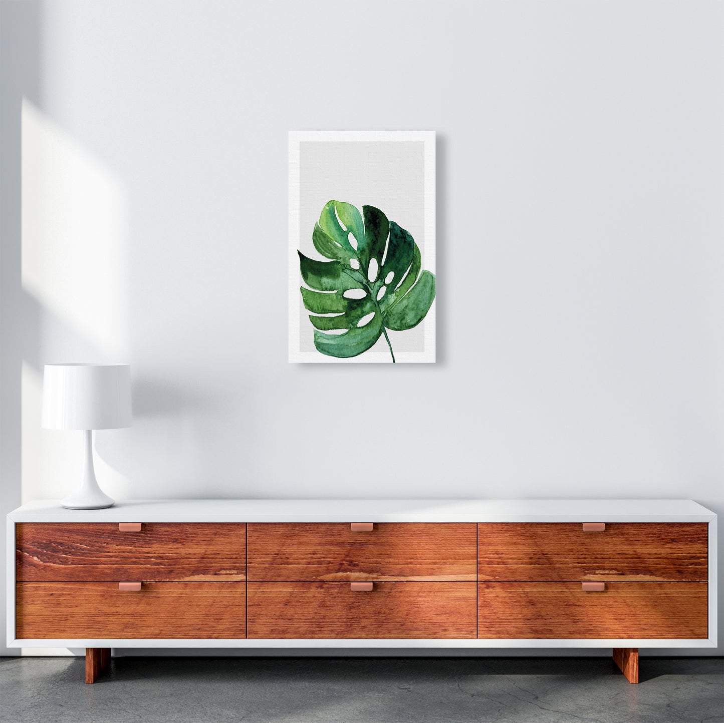 Leaf With Grey Back Exotic  Art Print by Pixy Paper A3 Canvas