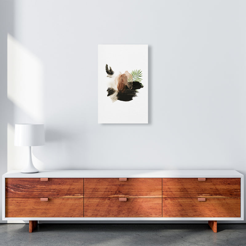 Exotic Abstract Shapes  Art Print by Pixy Paper A3 Canvas