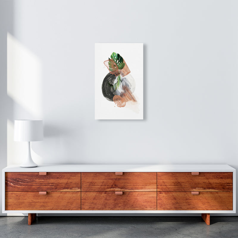 Round Exotic Abstract  Art Print by Pixy Paper A3 Canvas
