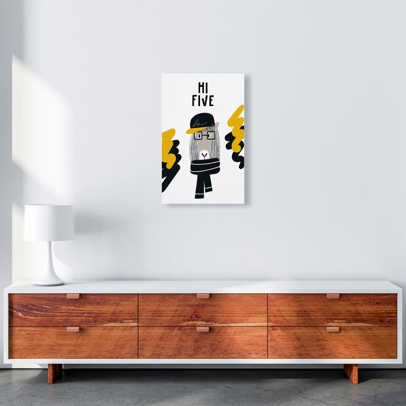Hi Five Pop  Art Print by Pixy Paper A3 Canvas