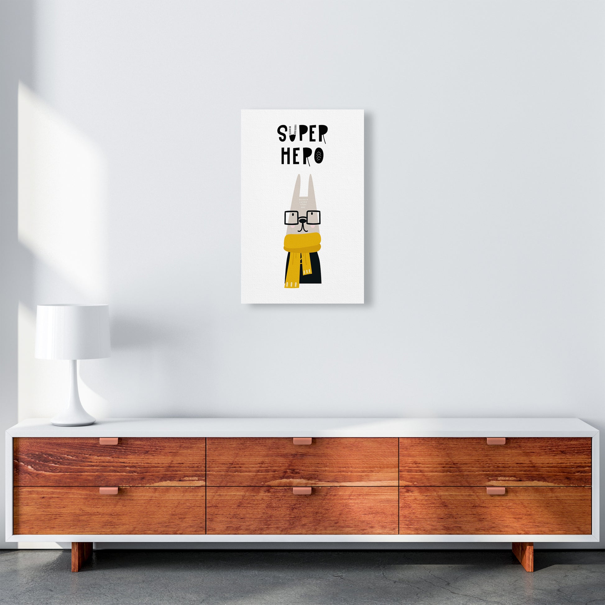 Super Hero Animal Pop  Art Print by Pixy Paper A3 Canvas
