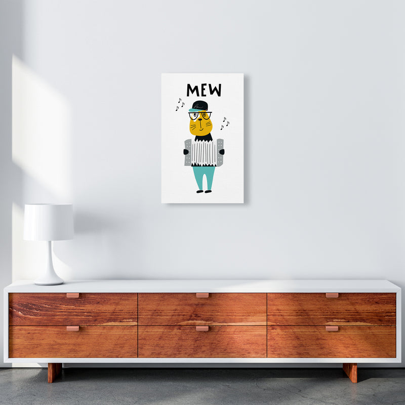 Mew Animal Pop  Art Print by Pixy Paper A3 Canvas