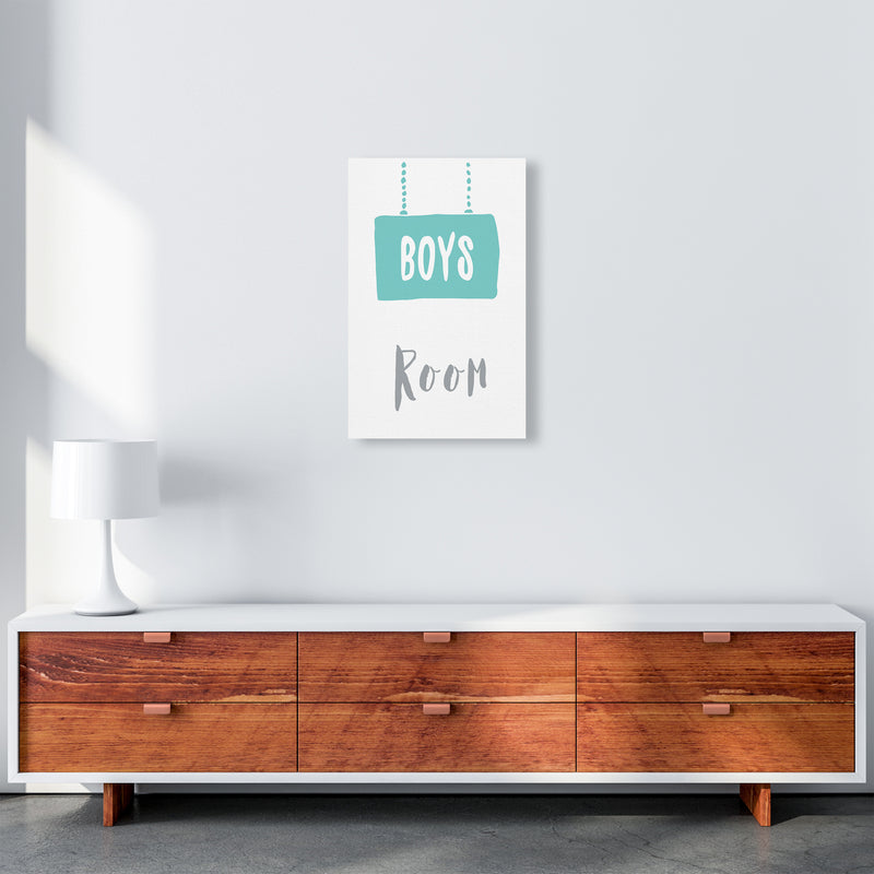 Boys Room Mint  Art Print by Pixy Paper A3 Canvas