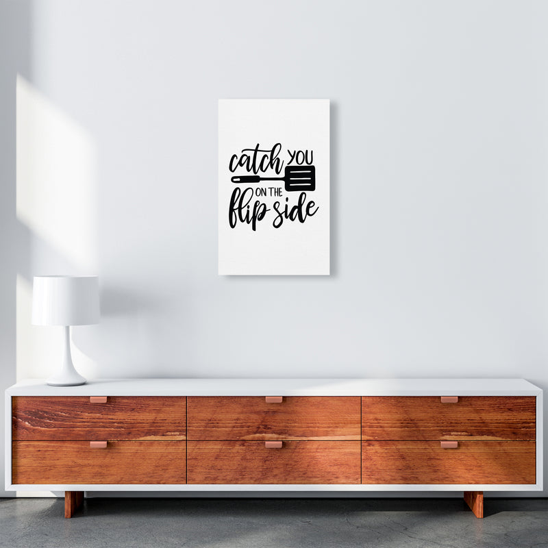 Catch You On The Flip Side  Art Print by Pixy Paper A3 Canvas