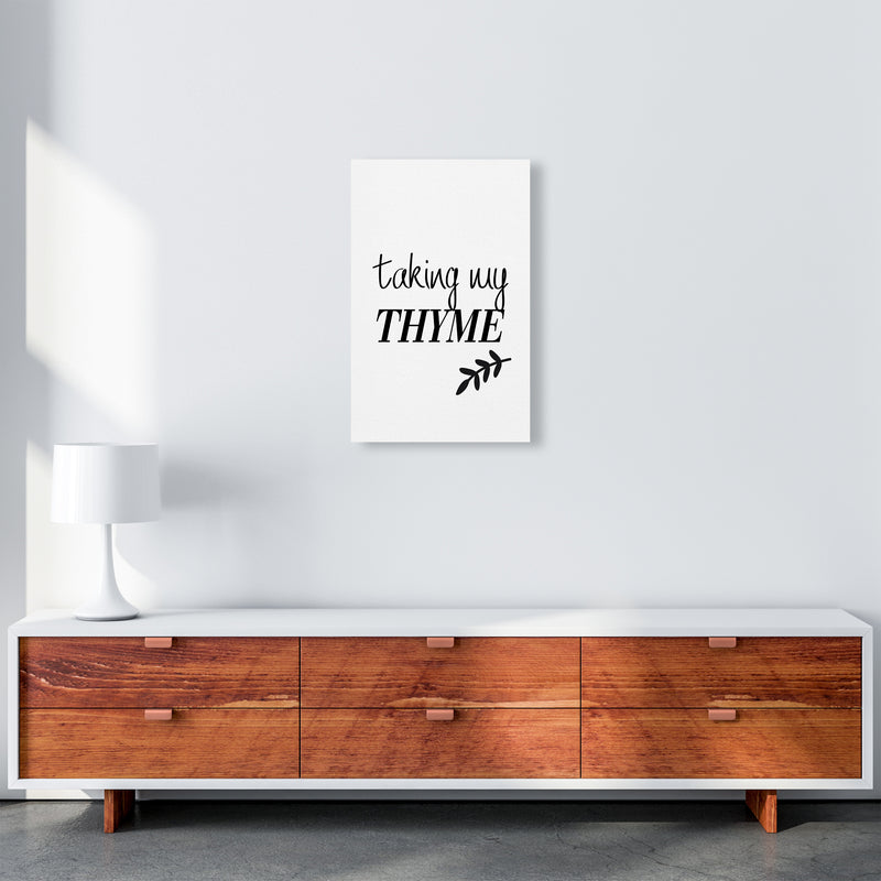 Taking My Thyme  Art Print by Pixy Paper A3 Canvas