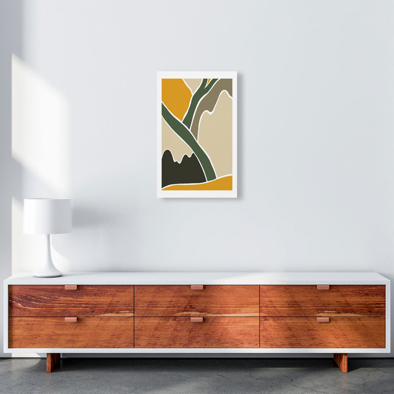 Wild Collection Mountains Abstract Art Print by Pixy Paper A3 Canvas