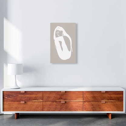 Inspired Stone Woman Silhouette Art Print by Pixy Paper A3 Canvas