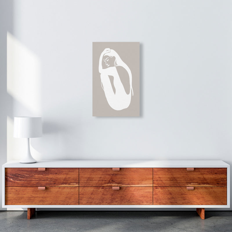 Inspired Stone Woman Silhouette Art Print by Pixy Paper A3 Canvas