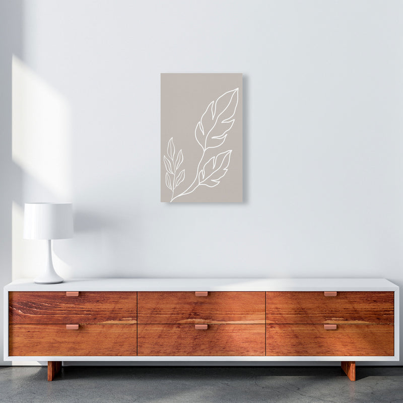 Inspired Stone Plant Silhouette Art Print by Pixy Paper A3 Canvas