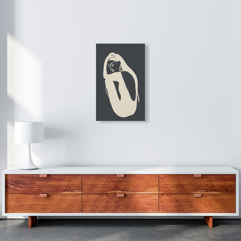 Inspired Off Black Woman Silhouette Art Print by Pixy Paper A3 Canvas