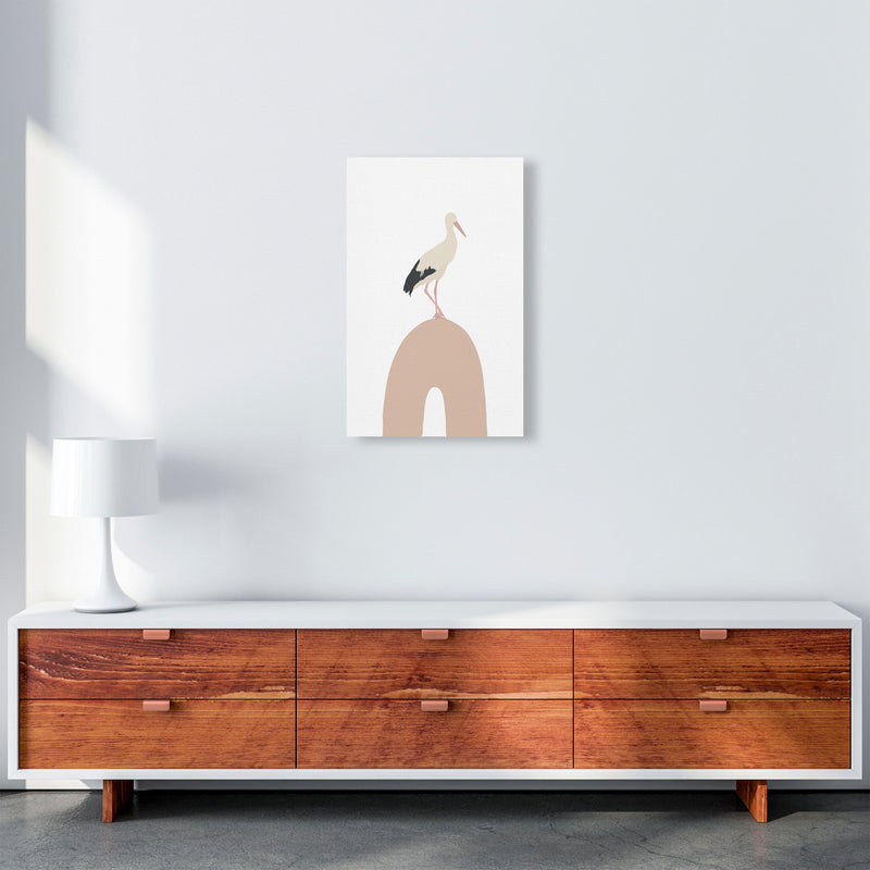 Inspired Bird on Rainbow Art Print by Pixy Paper A3 Canvas