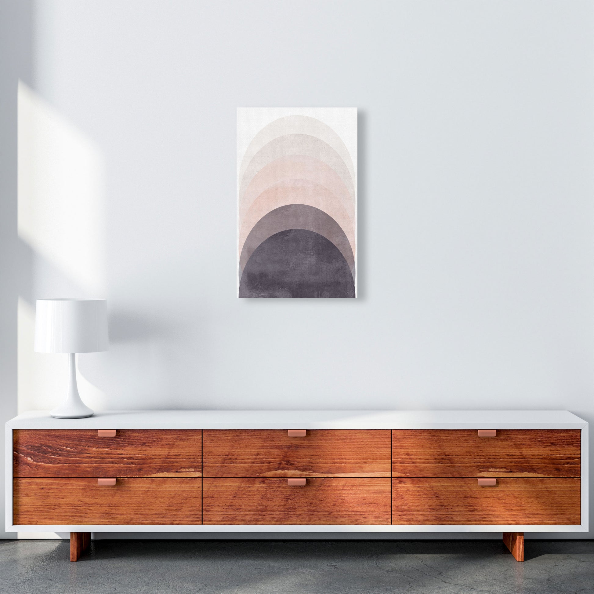 Gradient Sun rising cotton pink Art Print by Pixy Paper A3 Canvas