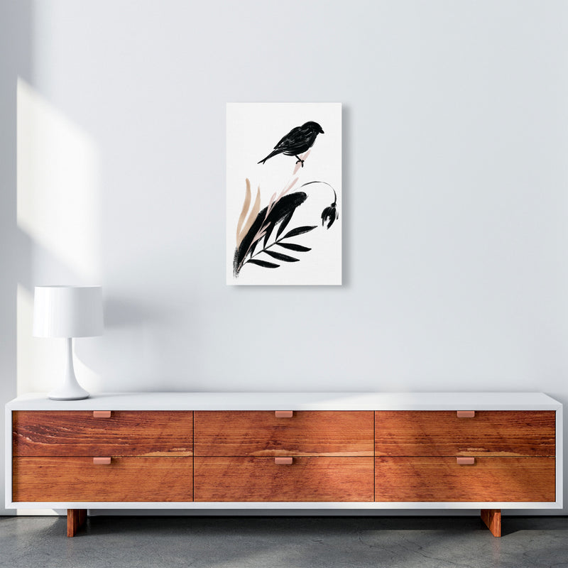 Delicate Floral Bird 04 Art Print by Pixy Paper A3 Canvas