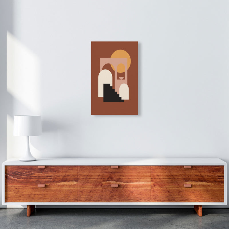 Autumn Sienna abstract Art Print by Pixy Paper A3 Canvas