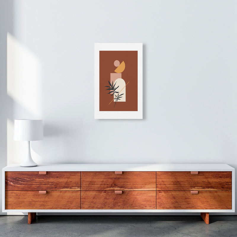 Autumn Fern abstract Art Print by Pixy Paper A3 Canvas