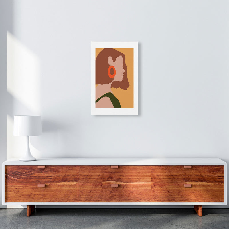 Autumn Amber abstract Art Print by Pixy Paper A3 Canvas