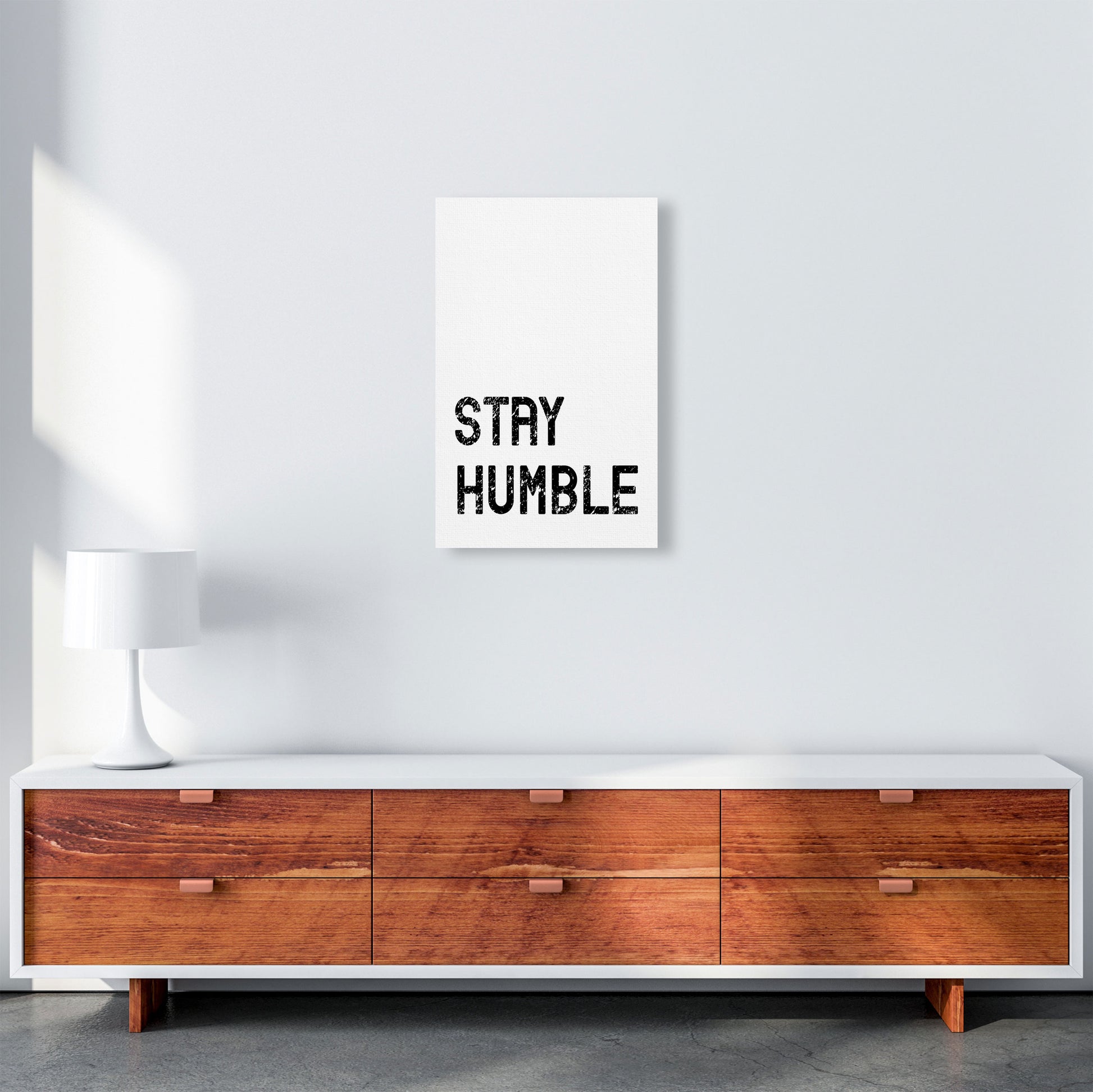 Stay Humble Art Print by Pixy Paper A3 Canvas