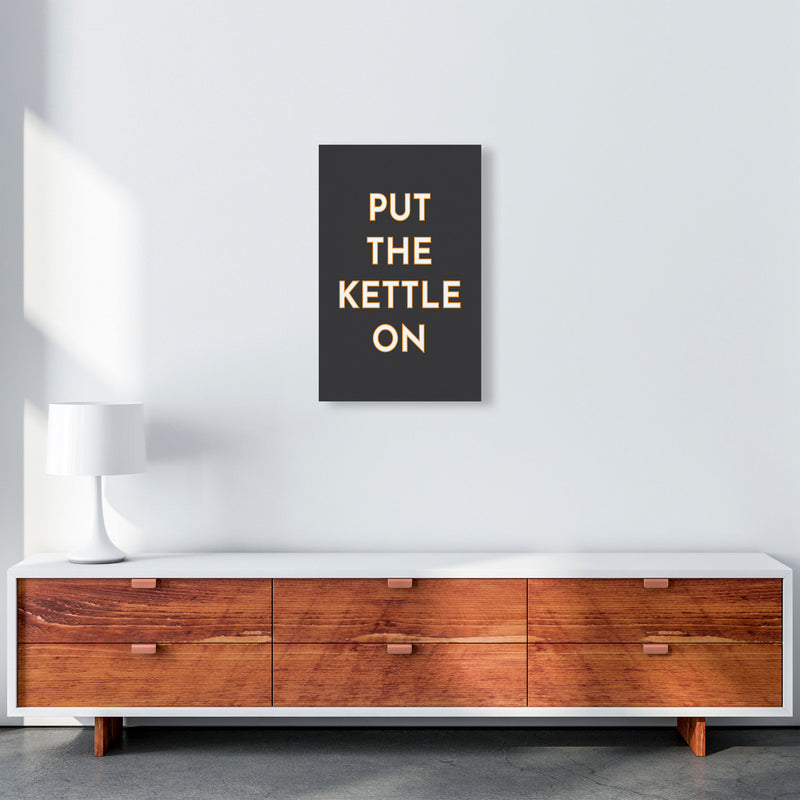 Put The Kettle On Art Print by Pixy Paper A3 Canvas