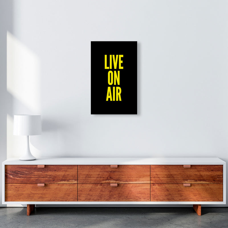 Live On Air Art Print by Pixy Paper A3 Canvas