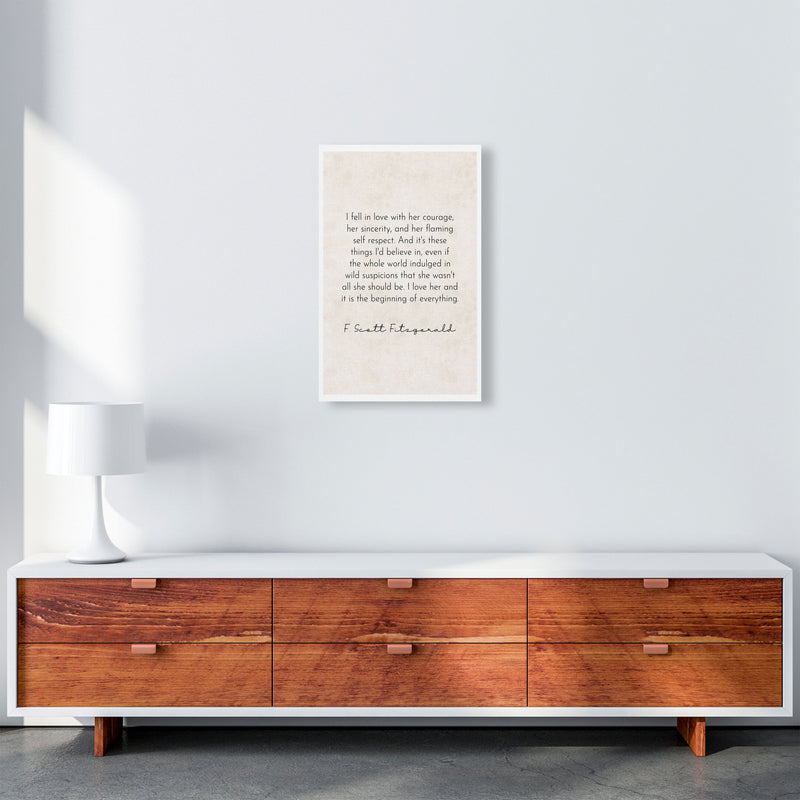 I Fell In Love - Fitzgerald Art Print by Pixy Paper A3 Canvas