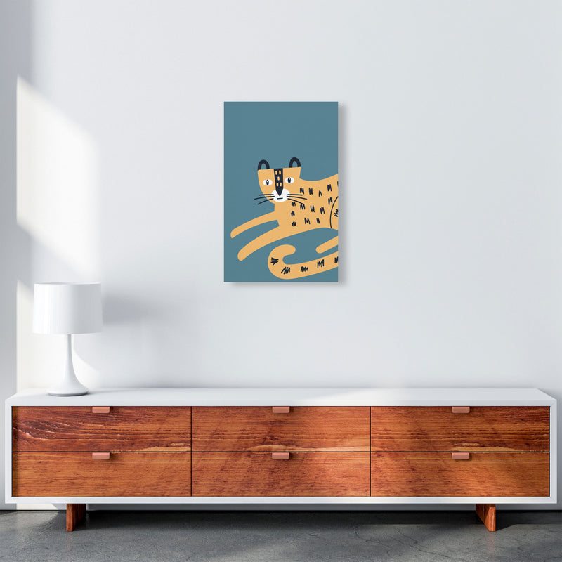 Wild animal Neutral kids Art Print by Pixy Paper A3 Canvas