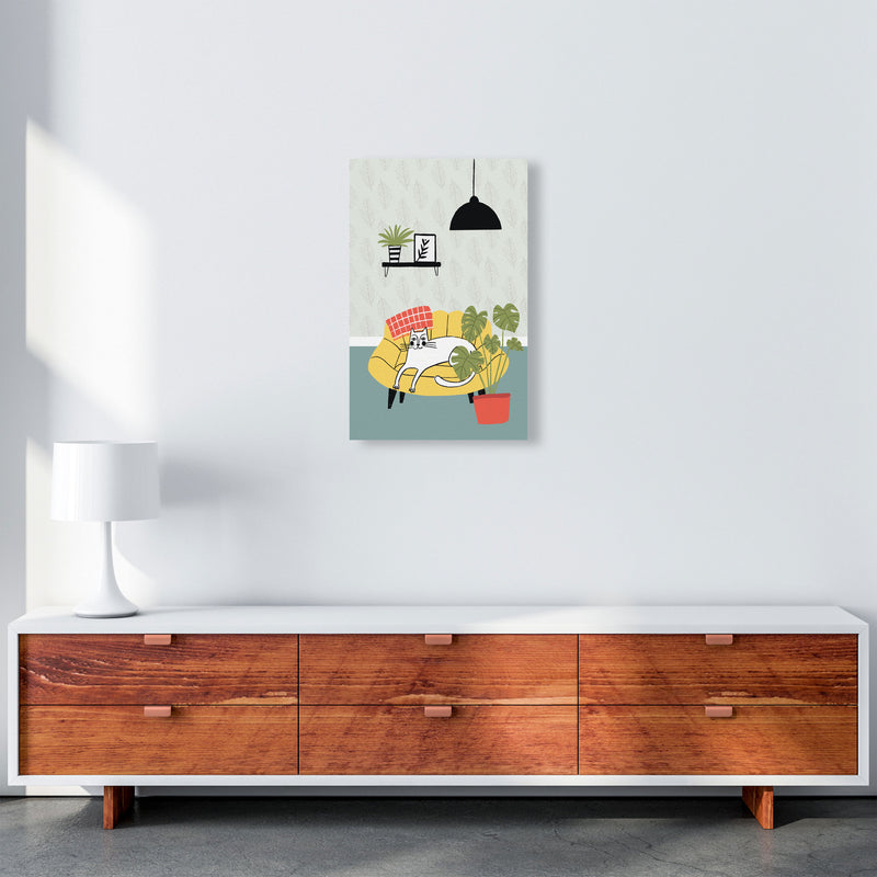 It's A Cat Life Art Print by Pixy Paper A3 Canvas