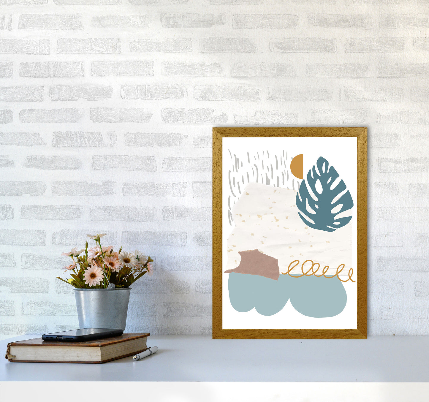 Reef Shapes Abstract 1 Modern Print A3 Print Only