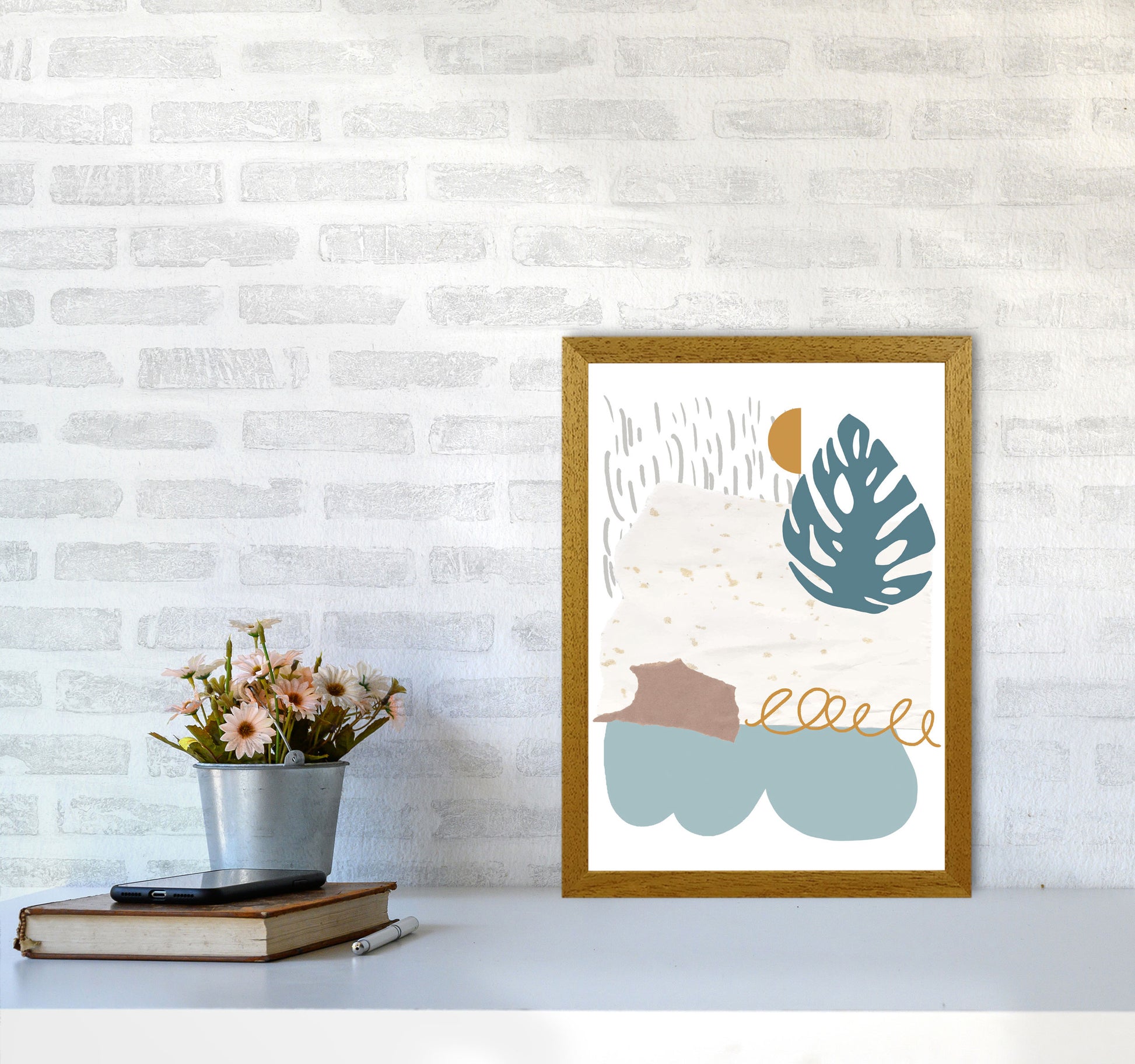 Reef Shapes Abstract 1 Modern Print A3 Print Only