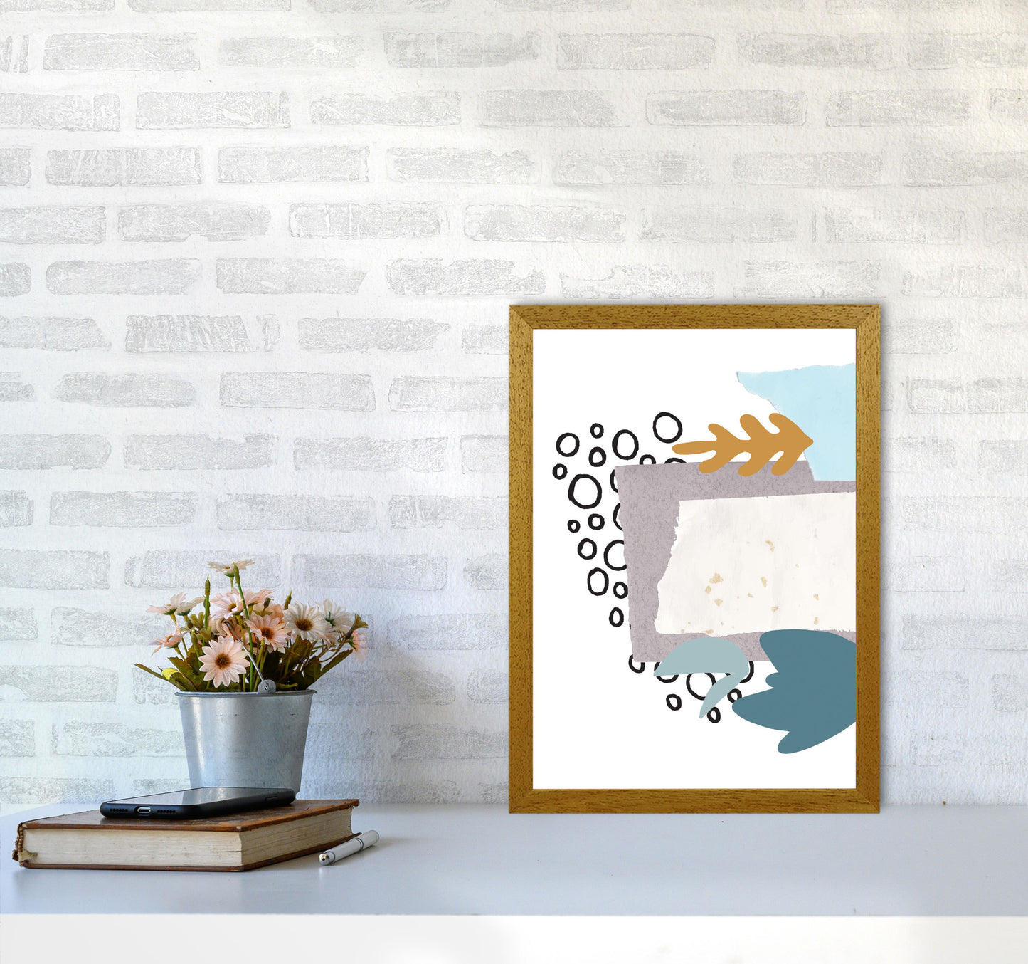 Reef Shapes Abstract 2 Modern Print A3 Print Only