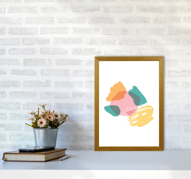 Pink And Teal Mismatch Abstract Modern Print A3 Print Only