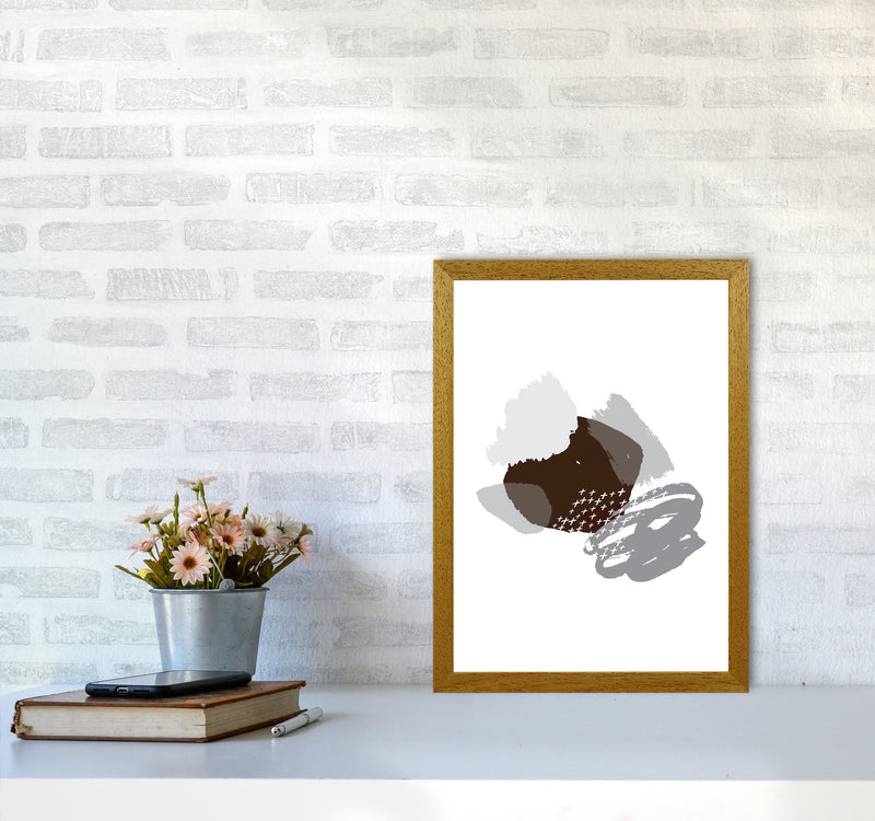 Grey And Black Mismatch Abstract Modern Print A3 Print Only