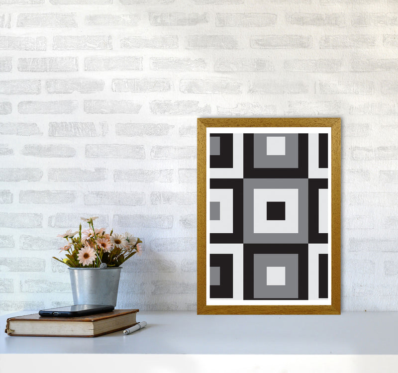 Grey Abstract Patterns 1 Modern Print A3 Print Only