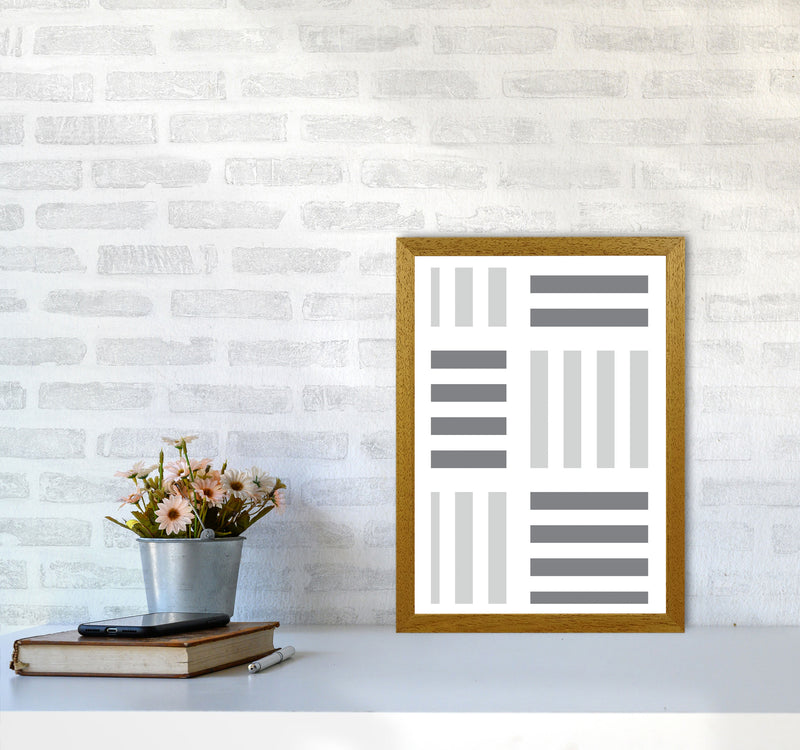 Grey Abstract Patterns 2 Modern Print A3 Print Only
