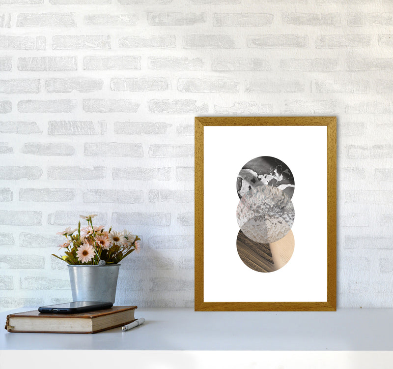 Sand, Glass And Shadow Abstract Circles Modern Print A3 Print Only