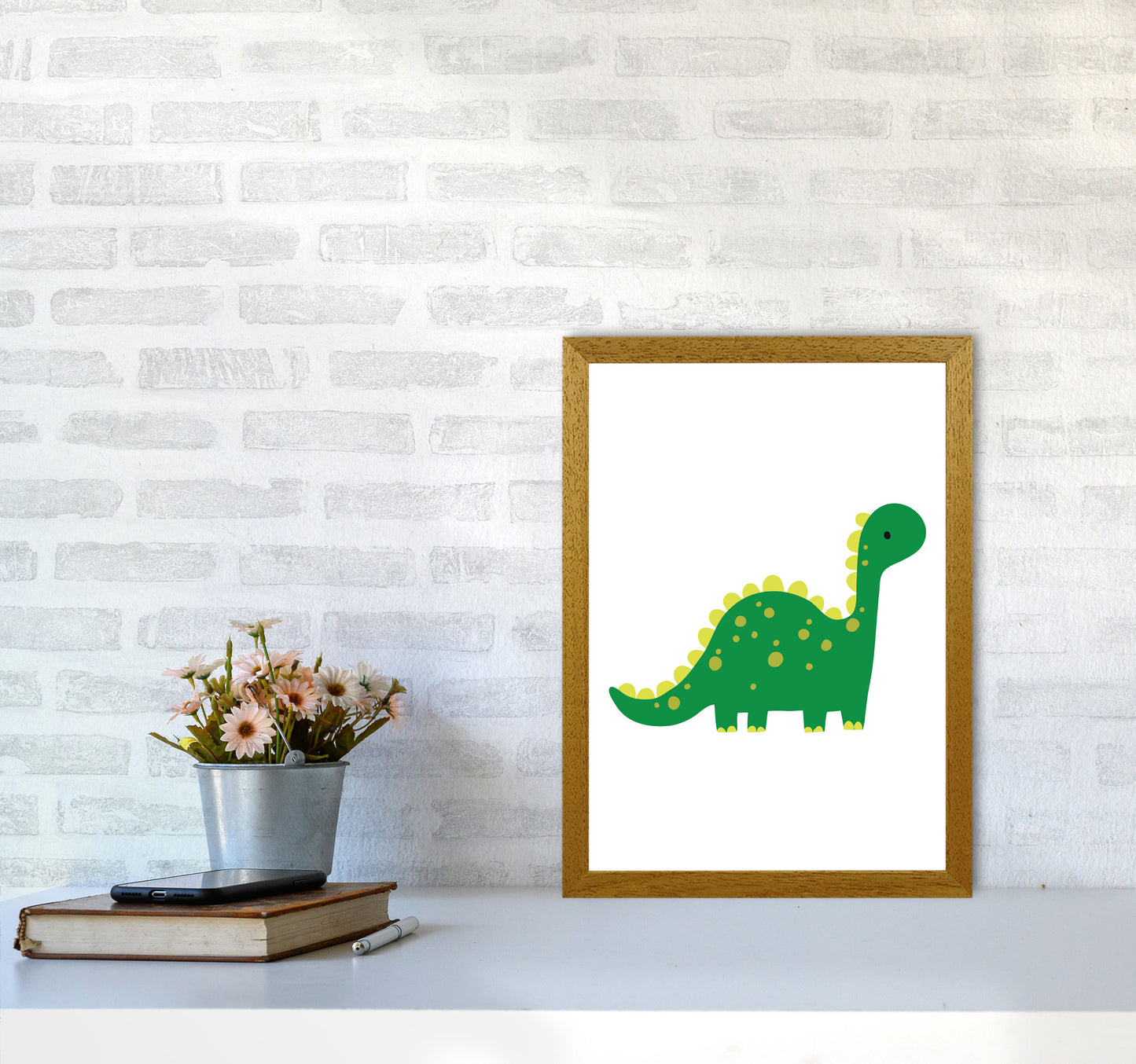 Children&#39;s Animals, Dino Modern Print A3 Print Only